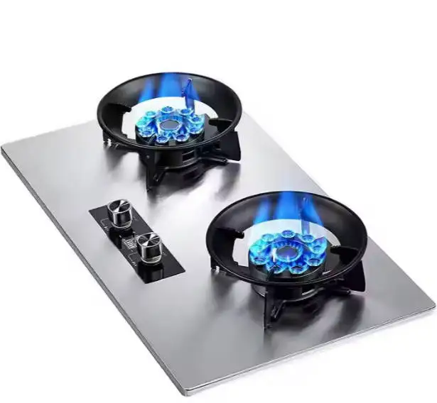 

Best Dual Burner Built-in Gas Stove With Tempered Glass Surface Electric Ready For RV & Outdoor Use