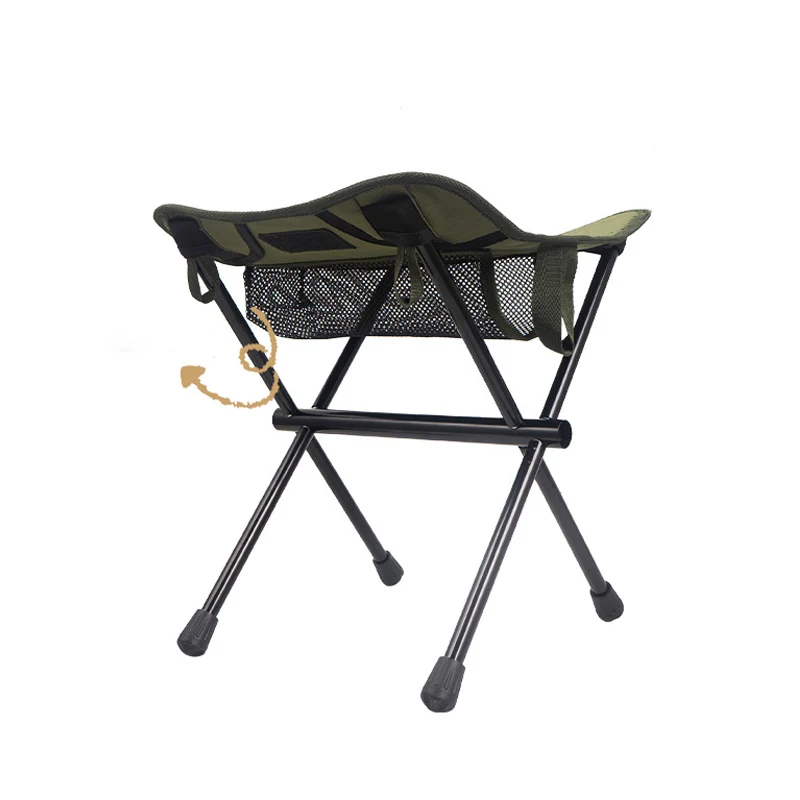 Outdoor Aluminum Alloy Folding Chair, Ultra Lightweight, Portable Chair, Camping, Picnic, Fishing Chair