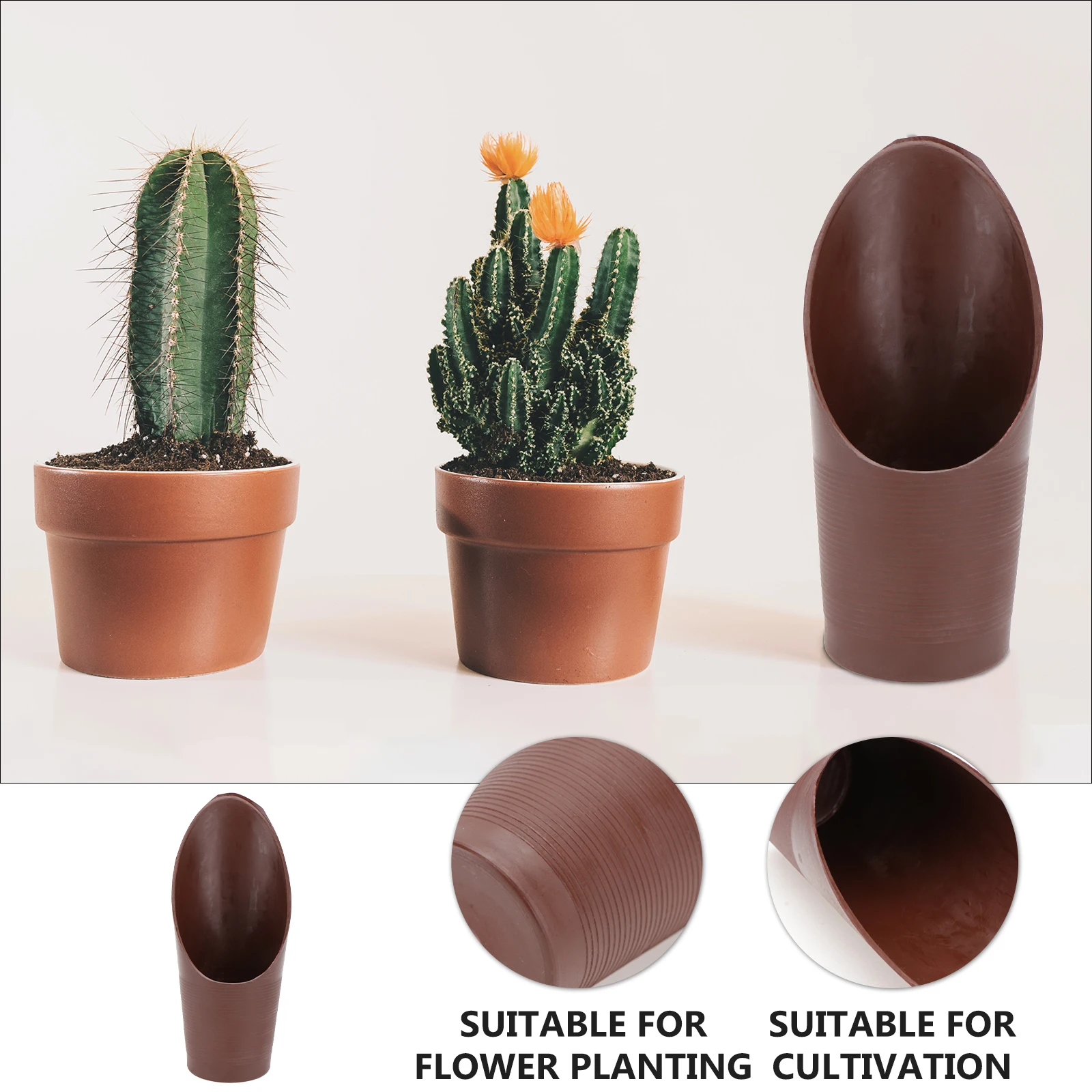 

17Cm Plastic Garden Soil Scoop Tool For Mulch Fertilizer Transplanting Hard Mini Shovel Gardening Tool Soil Scoop