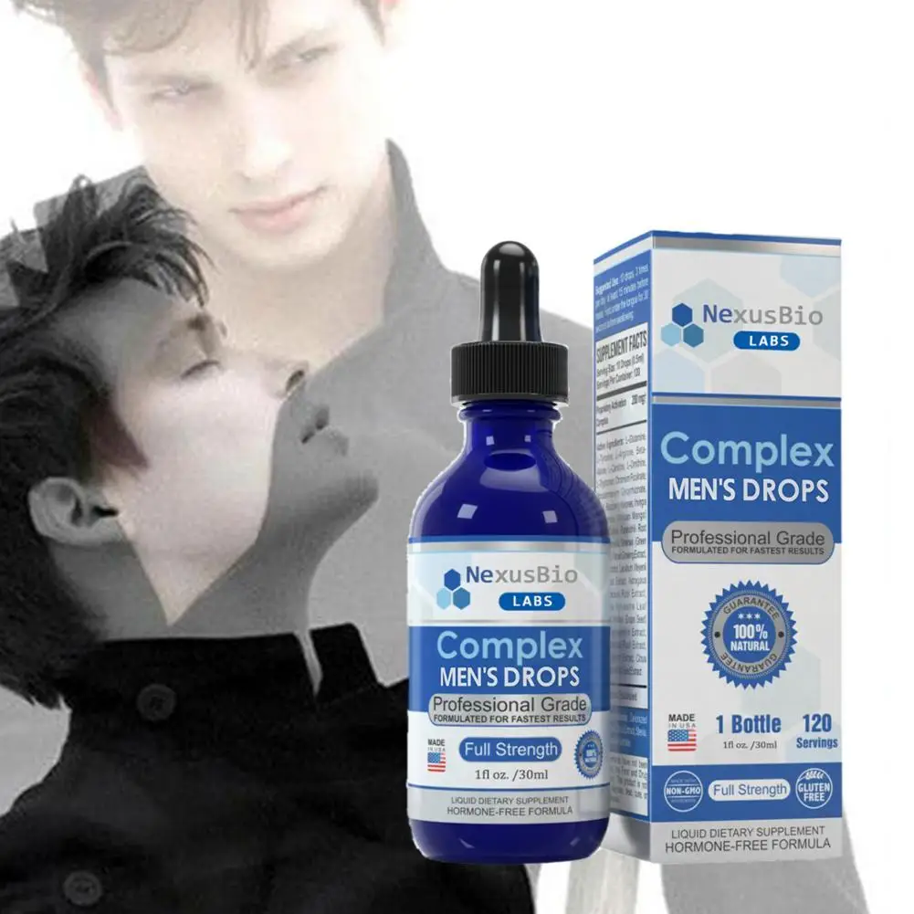 

30ml NexusBio Labs Complex Men's Drops, Male Growth Nutrition Drop, Blue Direction Drops, Massage Oil For Men