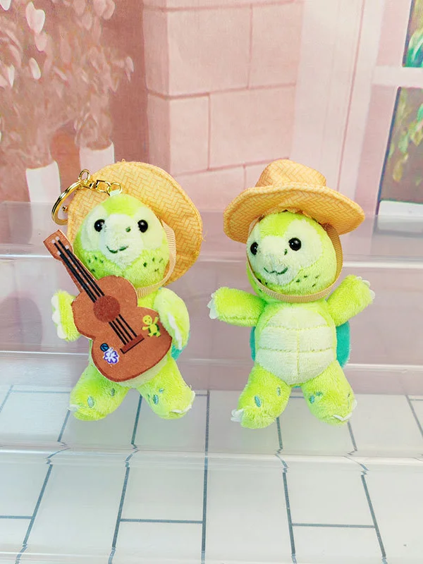 Disney Olu Mel Cotton Kreatywna Pluszowa Lalka z Kreskówki Mała Gitara Brelok Ozdoba do Plecaka Prezent dla Dziewczynki na Boże Narodzenie Urodziny