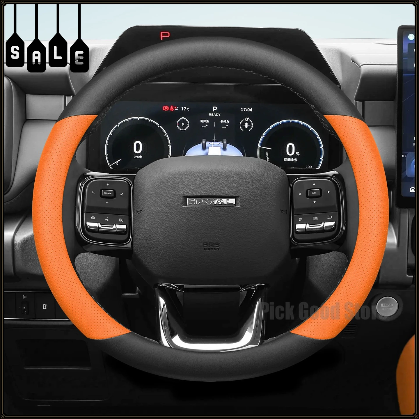 Car Steering Wheel Cover Anti Slip Breathable - Leather Car Steering Wheel Cover For