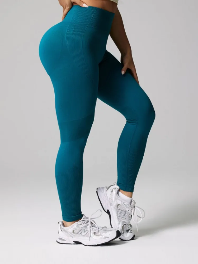 Women Gym Seamless Yoga Pants Sports Clothes Stretchy High Waist Athletic Exercise Fitness Leggings Sports Activewear Leegings image 4