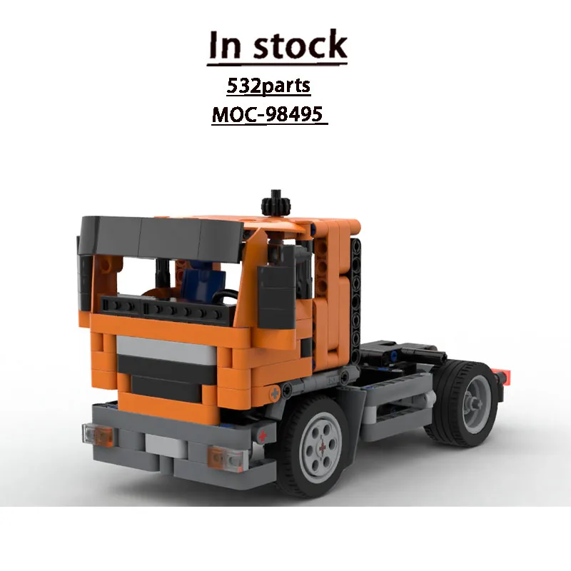

MOC-98495 City New Model Semi-Trailer Tractor Truck Building Blocks 532 Parts Boys Children's Birthday Building Block Toys Gift