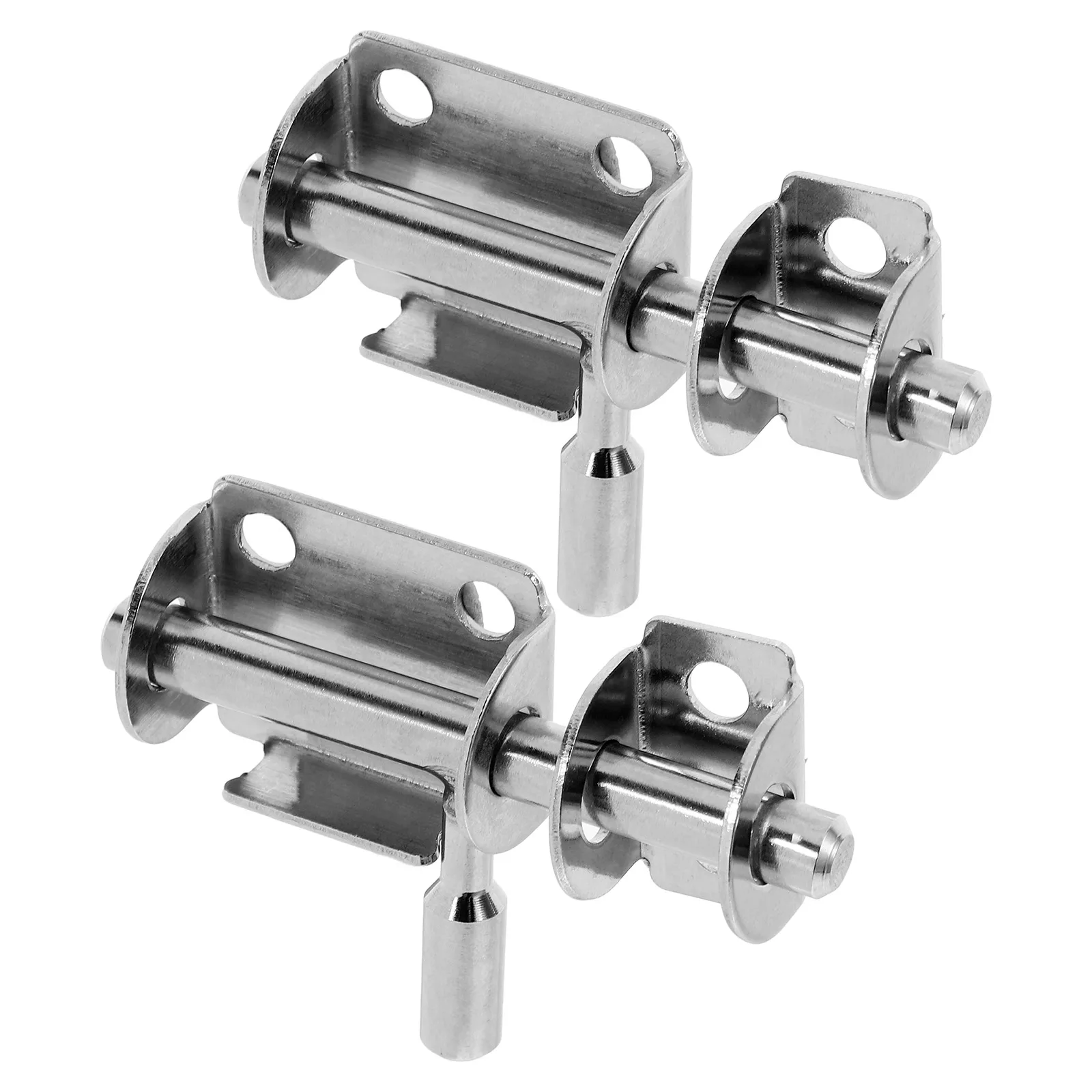 

2pcs Stainless Steel Door Latch Heavy Duty Window Latch For Home Office Furniture Anti-Theft Bolt Flush Mount Safety Catch