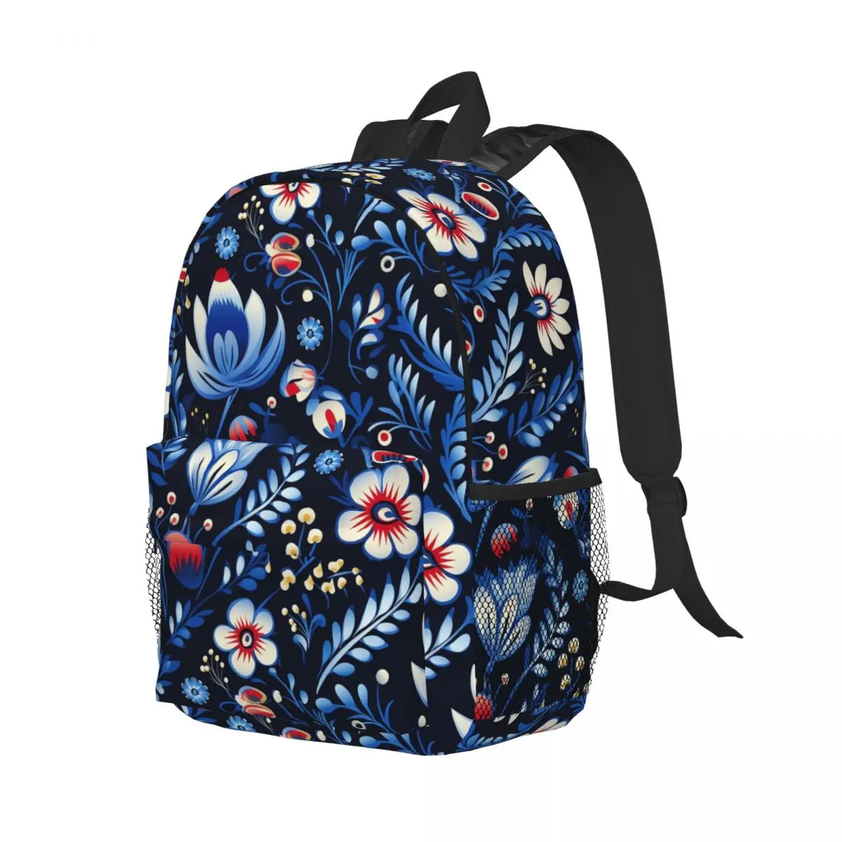

Polish Folk Flowers Print Poland Floral Backpack Student Boys Girls BookBag Kids School Bag Computer Shoulder Bags for Men Women