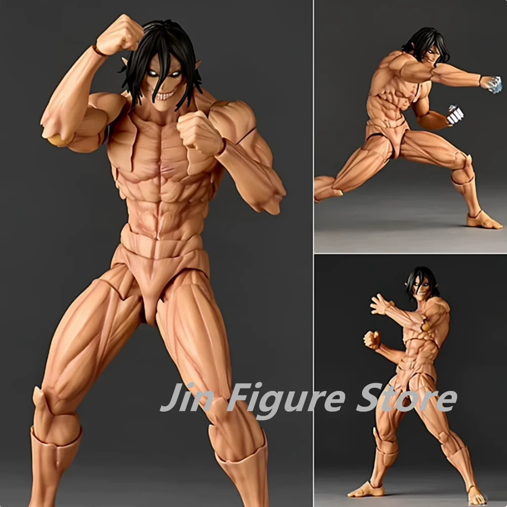 

Фигурка «Атака Титанов Эрен Йегер» Revoltech Amazing Yamaguchi Eren Yeager, модель игрушки, фигурки, подвижная коллекционная кукла из ПВХ
