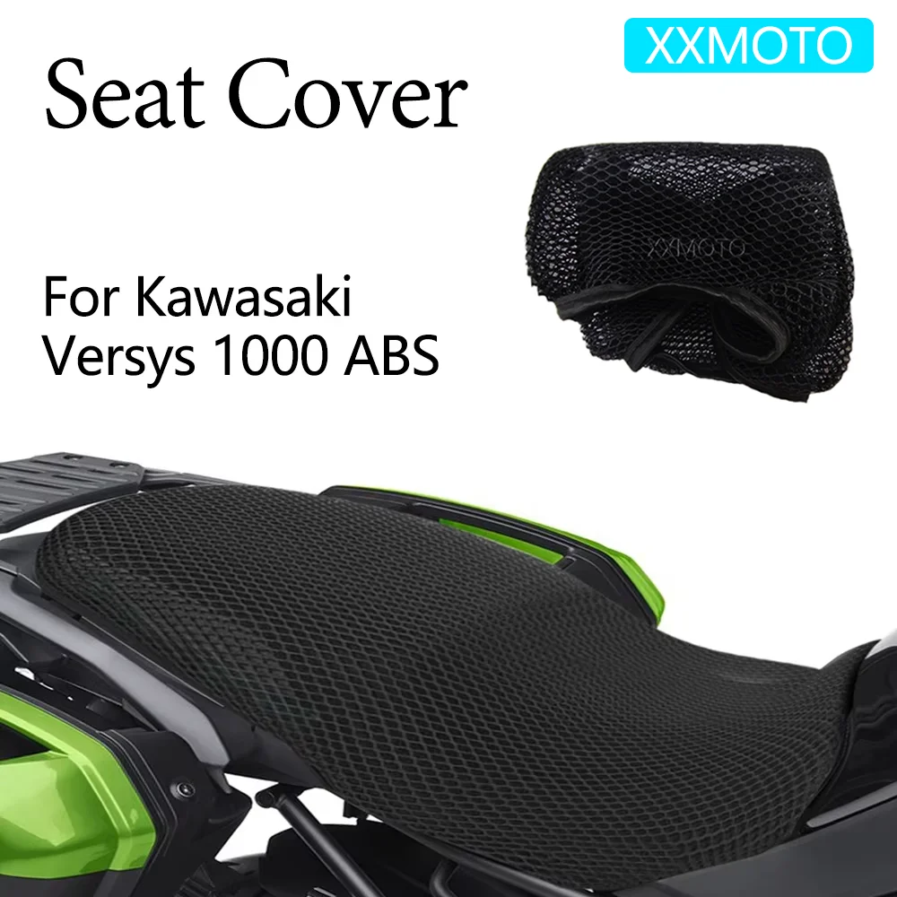 For Kawasaki Versys1000 Versys 1000 ABS Motorcycle Seat Cover Heat Insulation 3D Fabric Breathable Non-Slip Protection Cushion