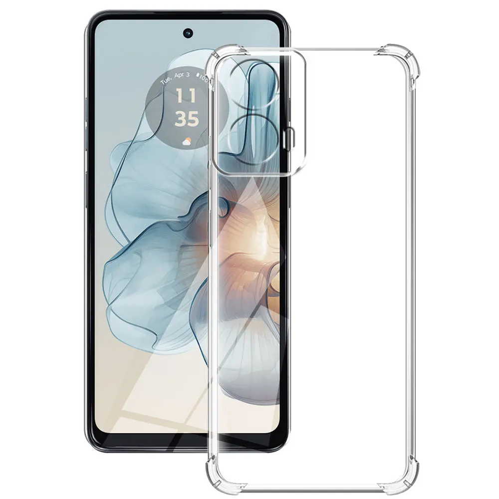 For Motorola Moto G24 Power Case Clear Shockproof Silicone Soft Protect Bumper Case Clear Coque on Moto G24 Power XT2423-1 Funda