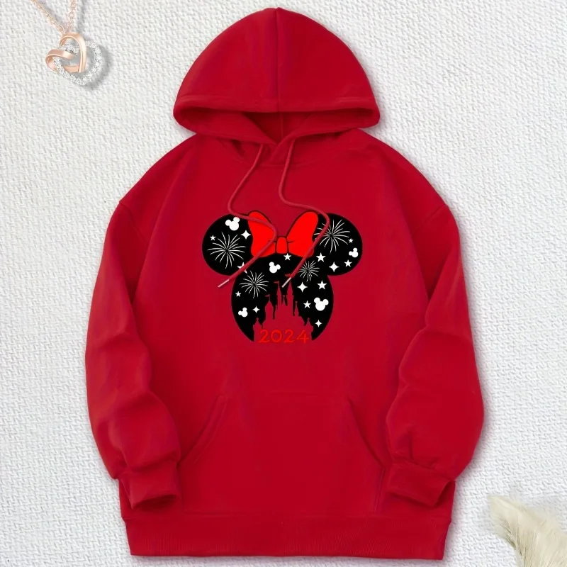 Lovely Pattern Fashion Male Sweatshirts Loose Pocket Disney Mickey Cartoon Cozy Men Hoodies Autumn Winter Popular Pullover