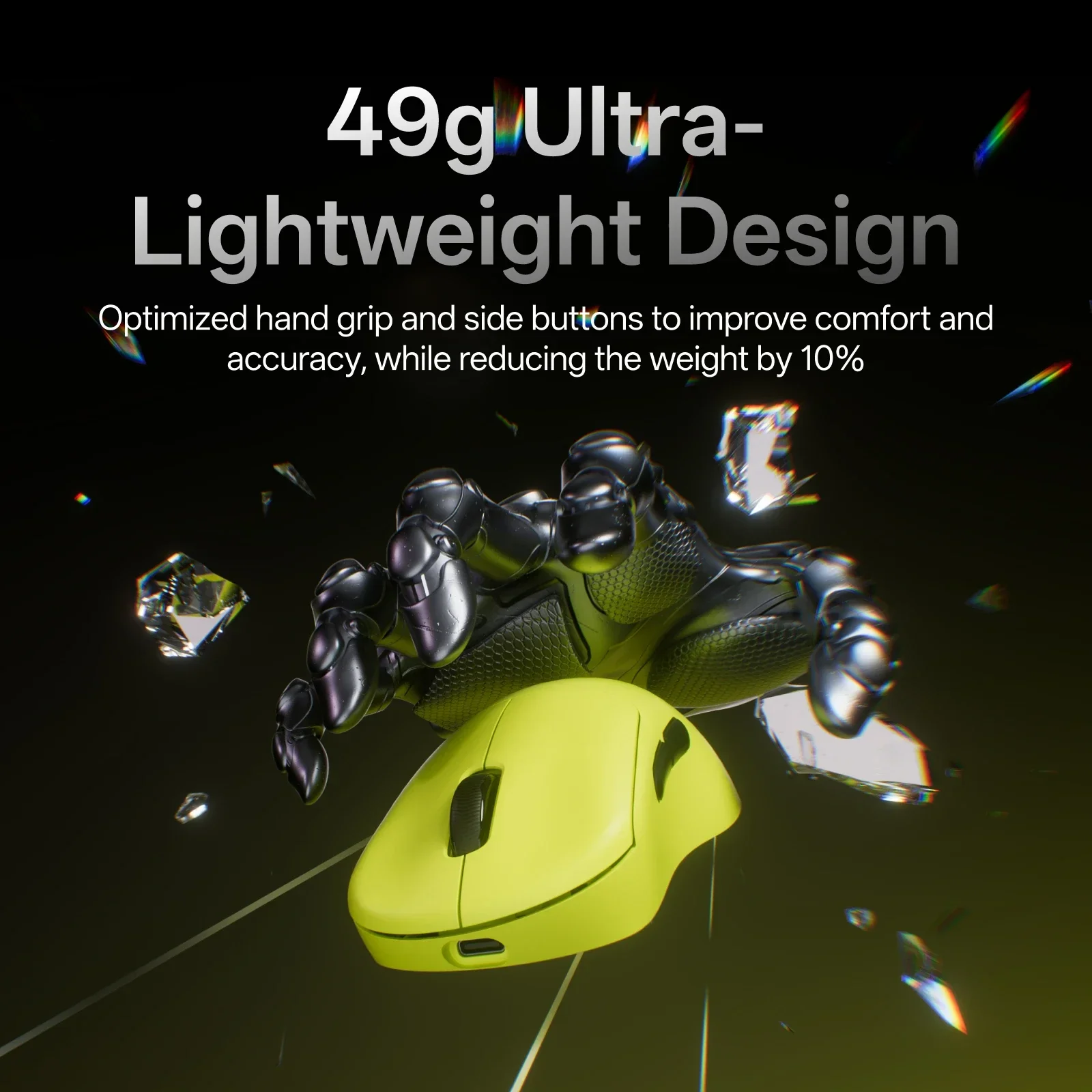 GEN-2 Rapoo VT3S Wireless Gaming Mouse, True 8K Polling Rate, 49g Ultra Lightweight, 750Hr Long Battery Life