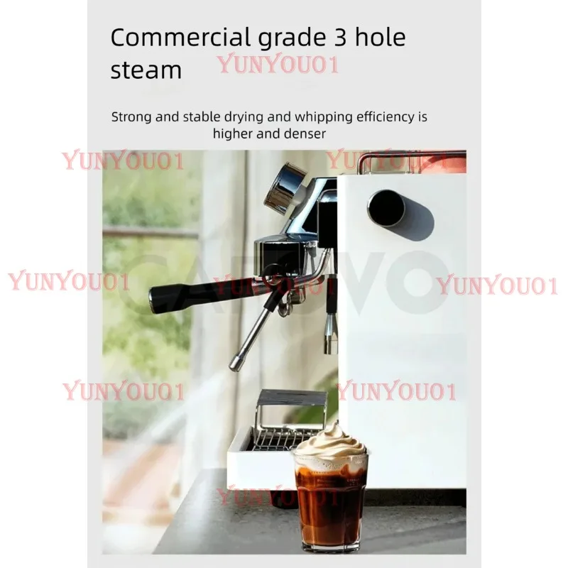 CAFOVO CM6005 Commercial Espresso Machine 3100W Dual Pump Triple Boiler PID Temperature Control 3-Hole Steam Wand Cafe Home Use