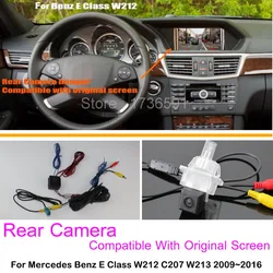 For Mercedes Benz E Class W212 C207 W213 2009~2016 RCA Original Screen Compatible with Rear View BackUp Camera HD Night Vision