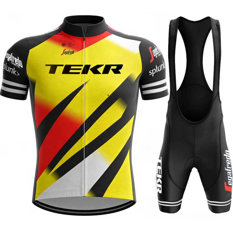 

Men's Cycling Blouse Sports Set Sportswear Sets to Dress Pants Gel Bib Mountain Bike Clothing Mtb Male Clothes Outfit Shorts Man