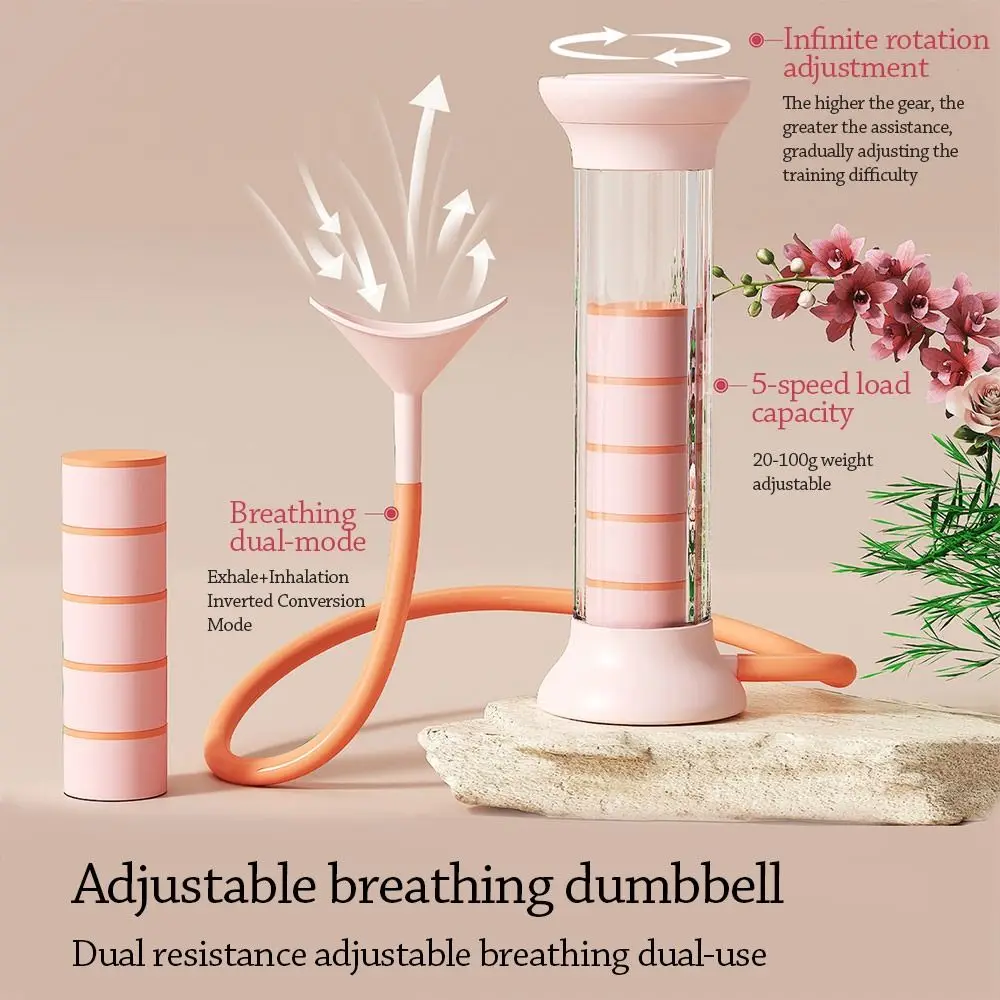 Counted Breathing Dumbbells Adjustable Resistance Abdominal Breathing Breathing Trainer Diaphragm Lung Capacity Expander