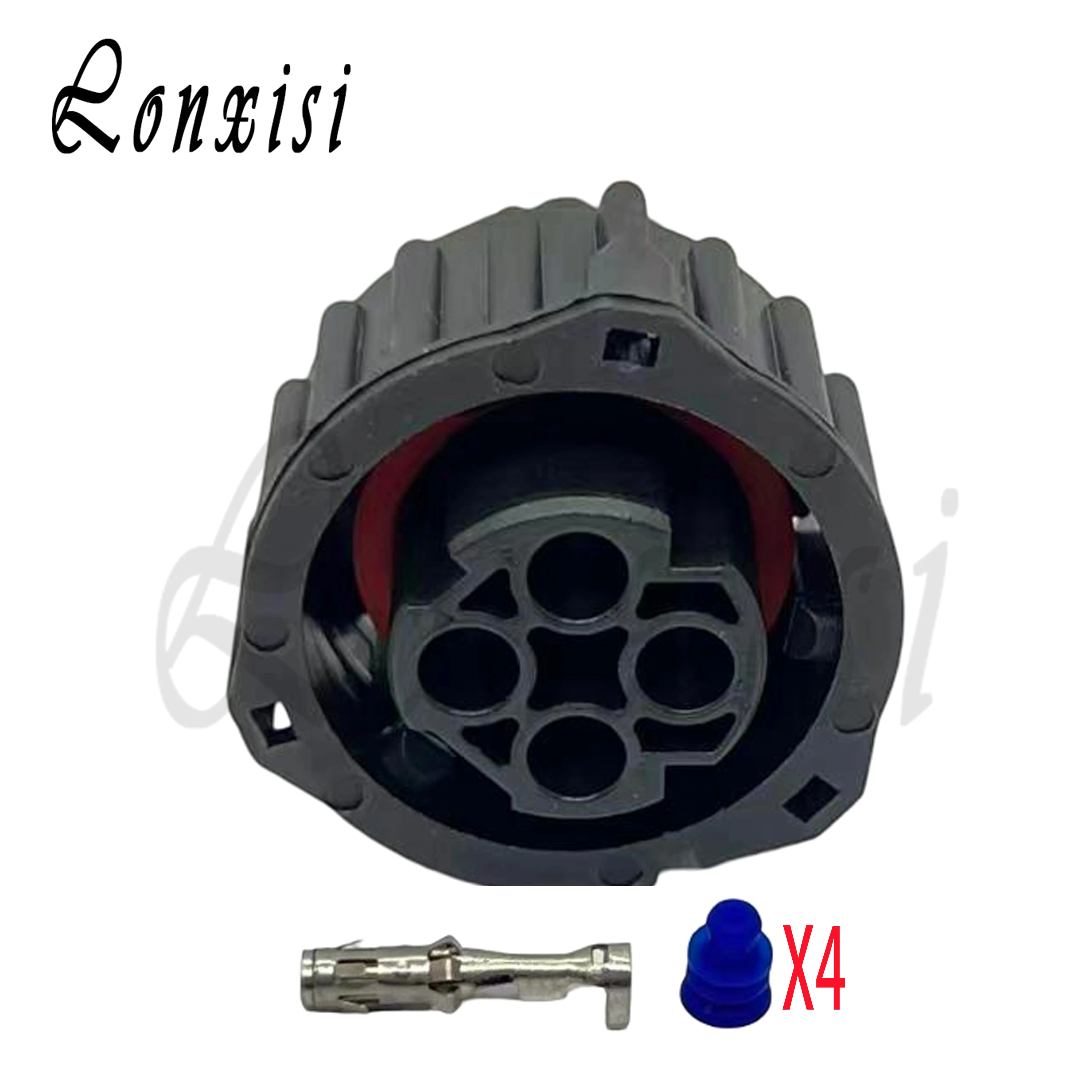 4 Pin 1-967325-1 Tyco Round HOWO A7 Odometer Speed Sensor Wiring Waterproof Plug Sealed Auto Female Connector