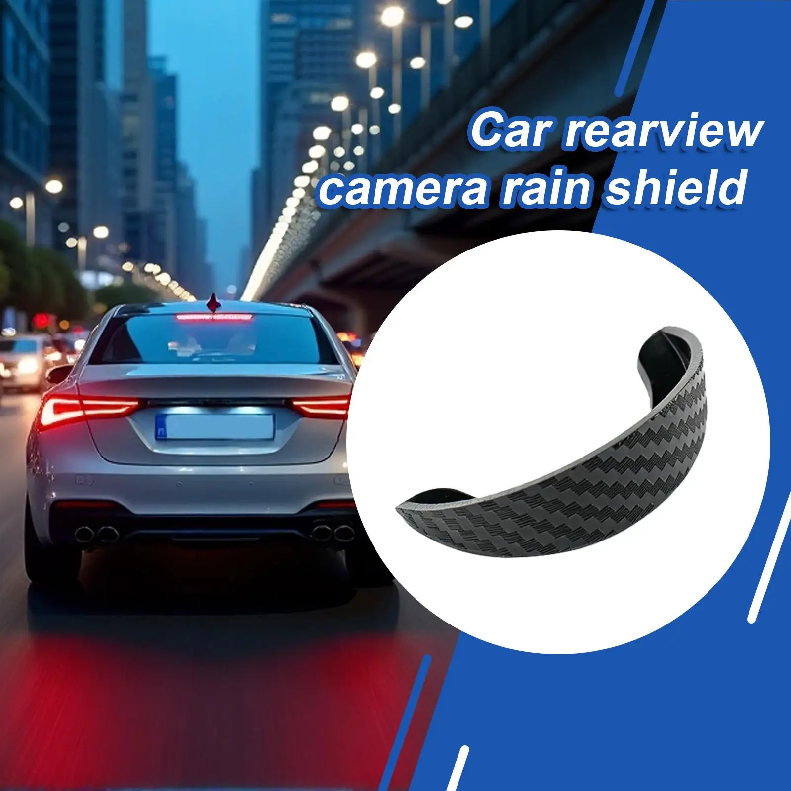 2026 Car Rear View Camera Rain Visor Hood Waterproof Protective Cover Backup Camera Sun Shade Rain Shield Universal Accessories view 2