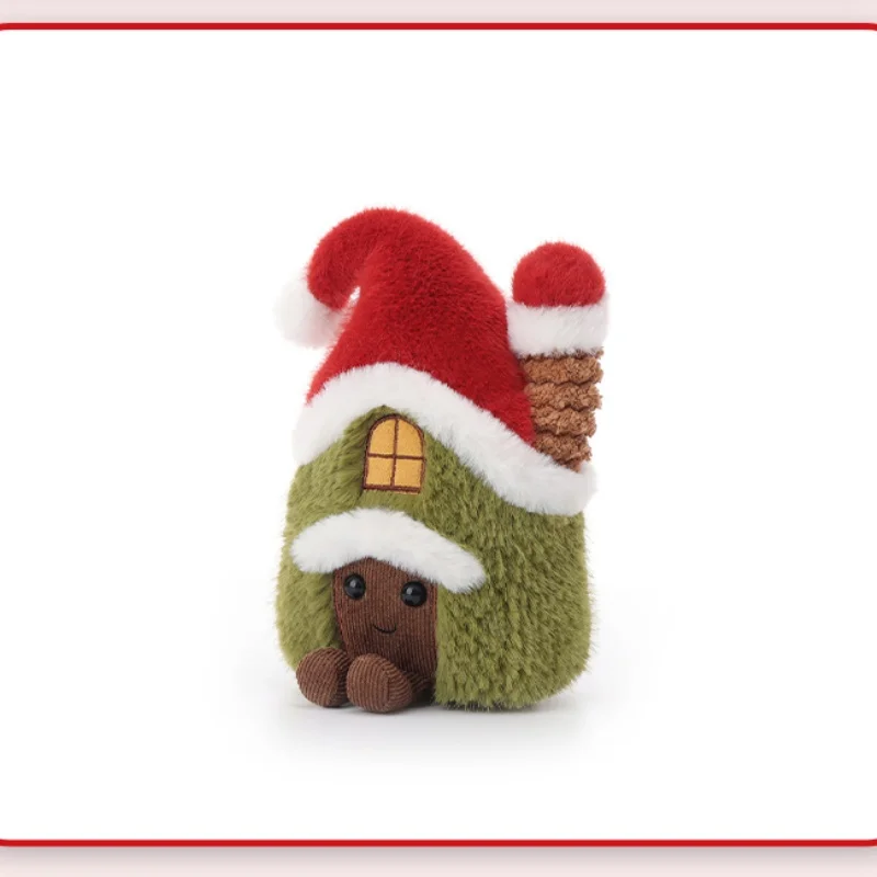 Novo genuíno rico ovelhas natal cottage brinquedos de pelúcia brinquedo kawaii crianças brinquedos presente de natal decoração do quarto colecionável