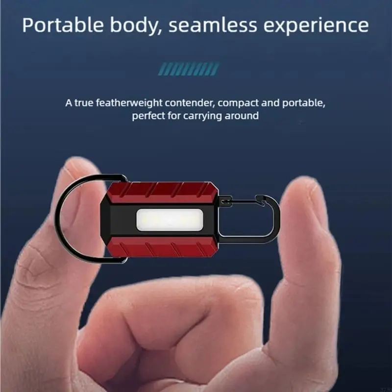 

Portable USB Rechargeable Work Light Small Keychain Flashlights Bright LED Torches for Camping, Hiking & Emergency 37JD