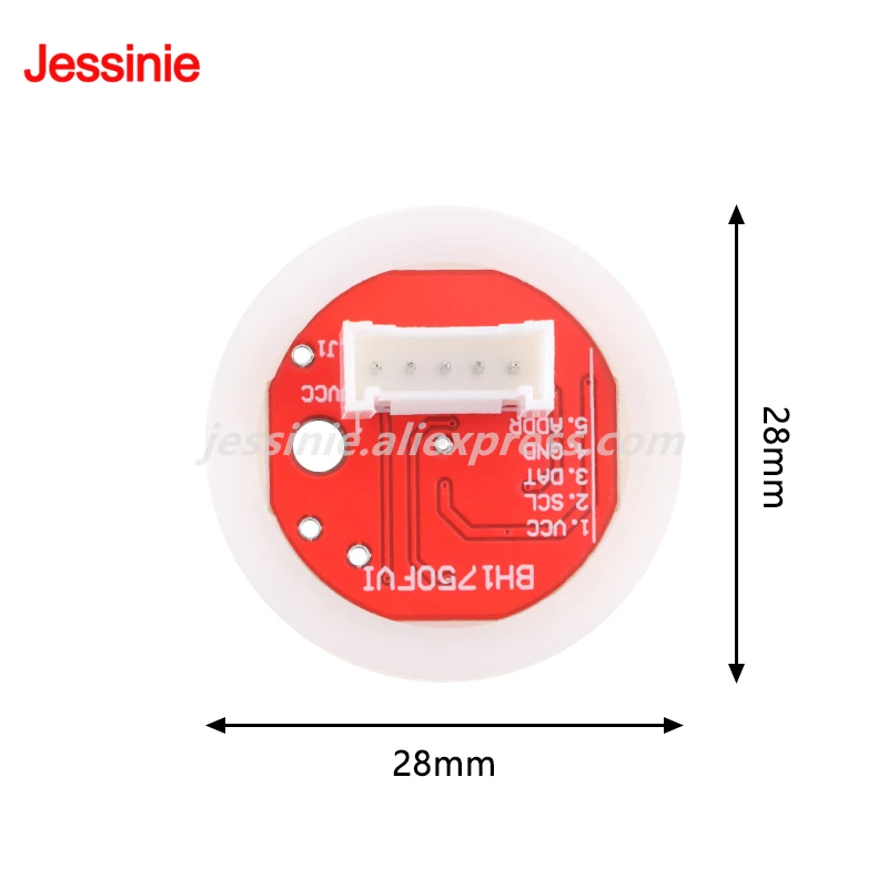 5 قطعة/1 قطعة BH1750 BH1750FVI وحدة شدة الضوء ZY-BH1750 مستشعر الإضاءة البصرية الرقمية I2C IIC لاردوينو