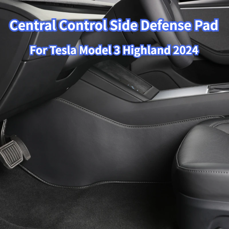 Central Control Side Defense Pads for Tesla Model 3+ Anti Kick Pad Rear Door Protective Cover New Model3 Highland 2024 Accessory