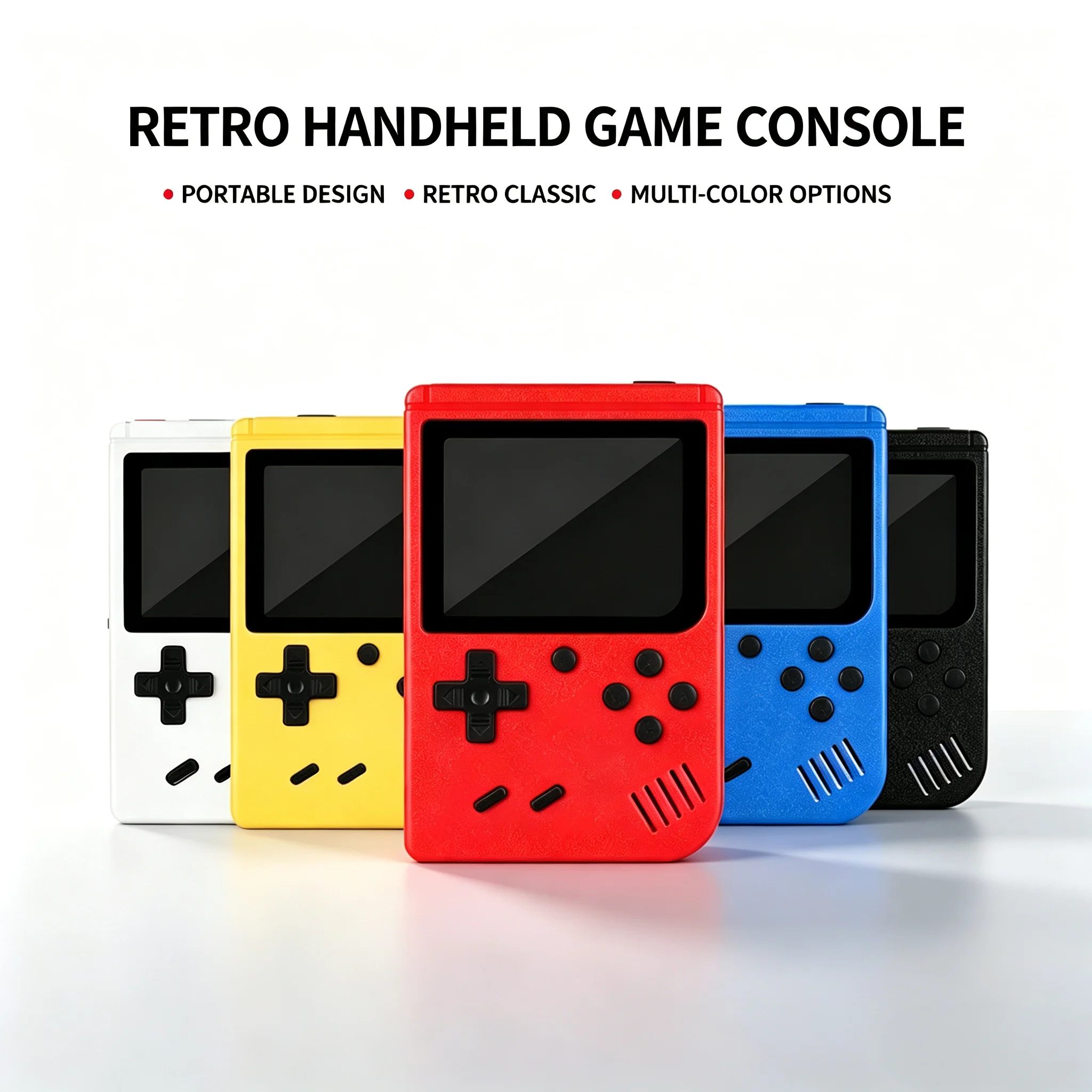Mini Jogos, Console de Videogame Portátil Retro, 8 Bits, Tela LCD Colorida de 3.0 Polegadas, Jogos para Meninos