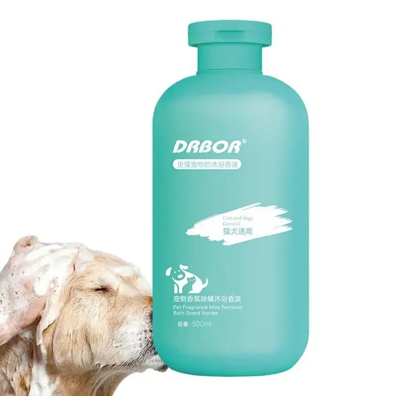 Pet Shampoo for Dogs Pet Bath Wash 500ml Fragrance Body Wash Dense Foaming Liquid Shampoo Moisturizing for Most Skin Types