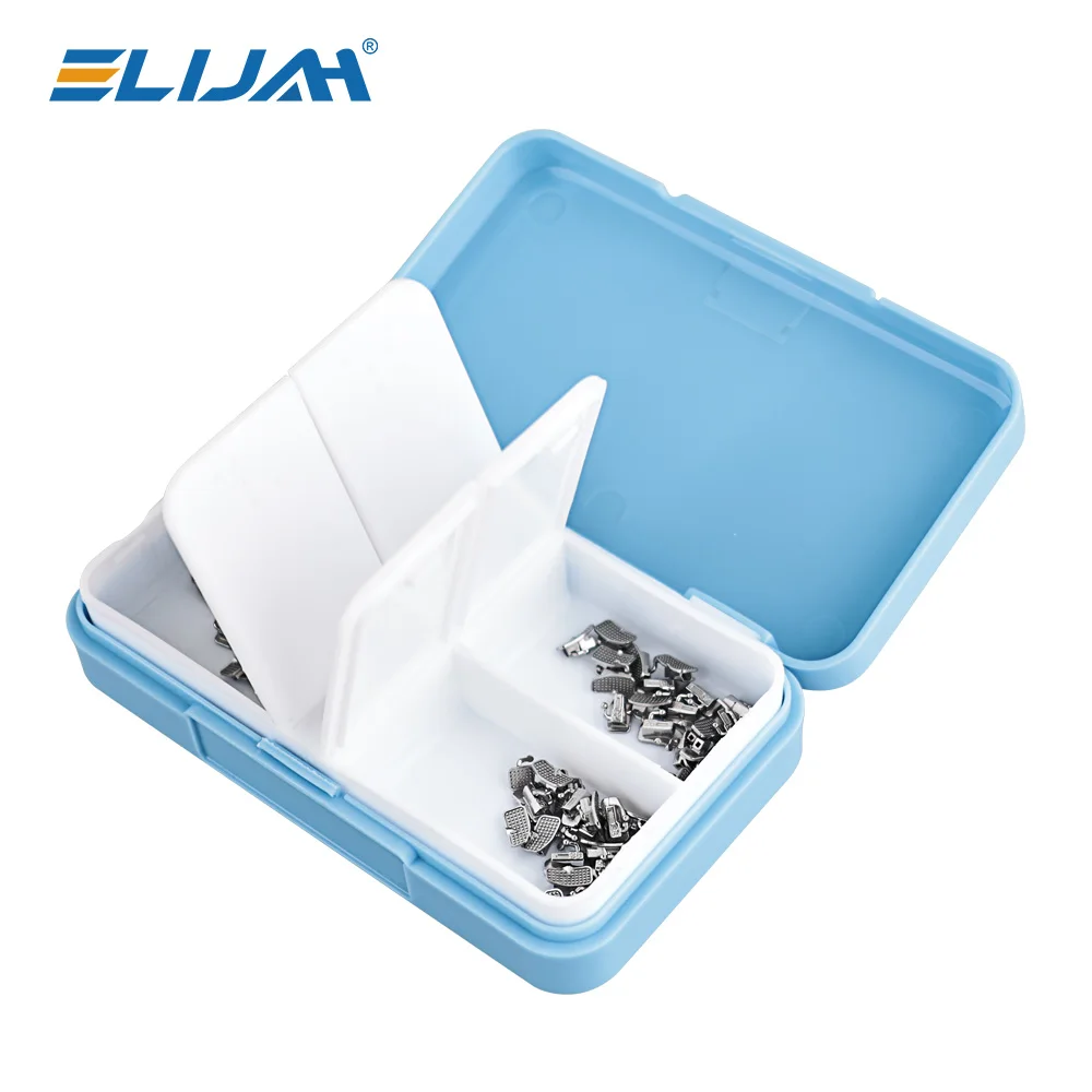 ELIJAH 80Pcs/20Sets Orthodontic  Buccal Tube Set Mesh Base Brakets Bondable Convertible Buccal Tubes Dental Orthodontic