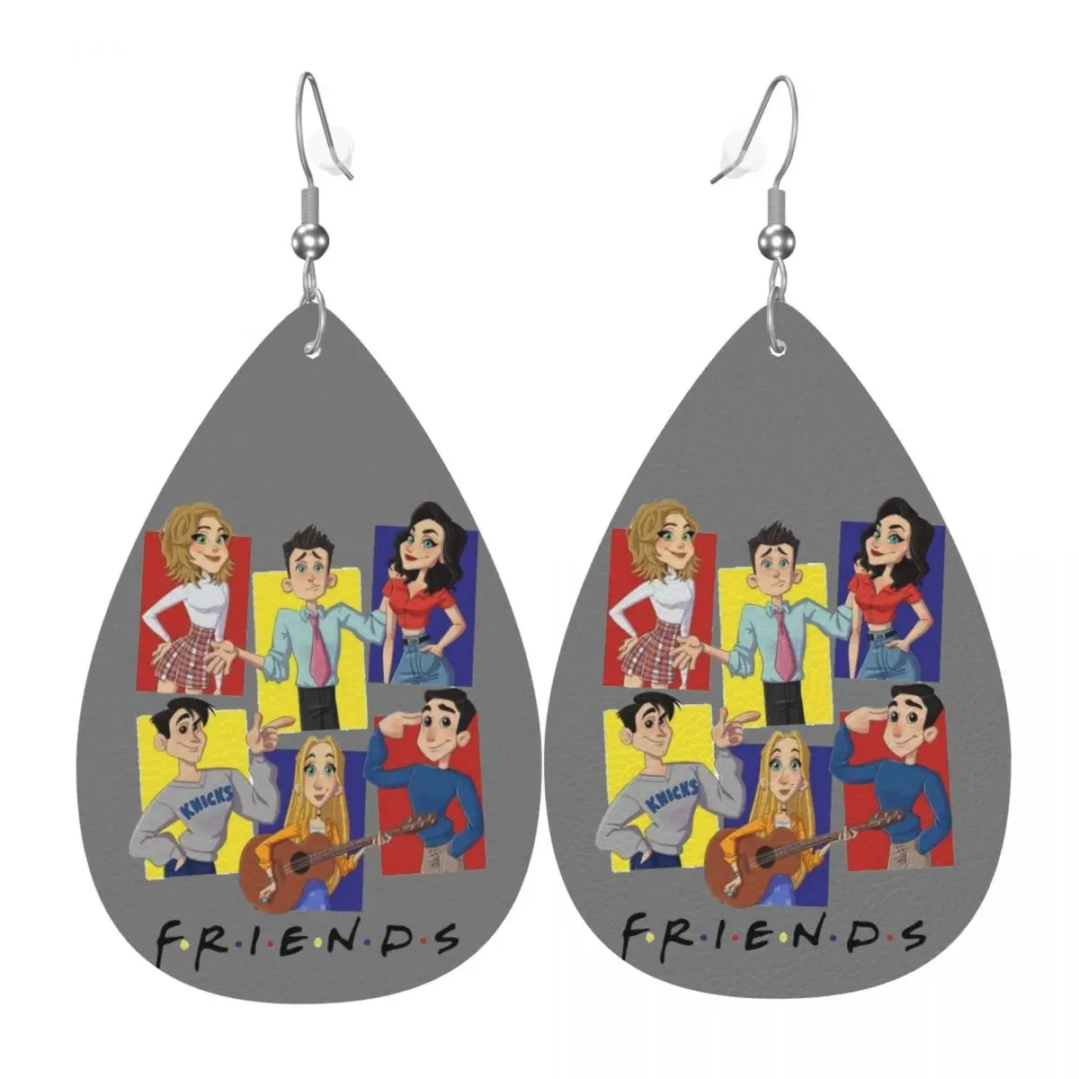 

Custom TV Show Friends Dangle Drop Earrings Leather Earrings for Women Fashion For Party