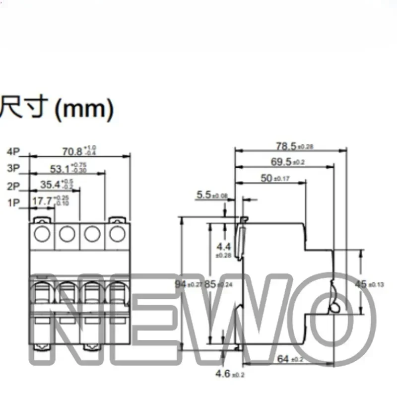 Original Schneider Electric IC65N 1P 2P 3P 4P 1A 2A 3A 4A 6A 10A 16A 20A 25A 32A 40A 50A 63A  Type C Miniature Circuit Breaker