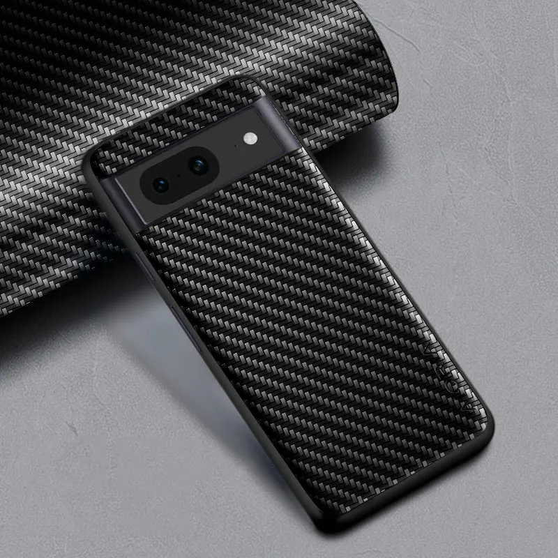 Carbon Fibre texture Phone Case for Google Pixel 8 Pro 8A Fashion Design Soft Back Cover Coque for pixel 8 pro Case