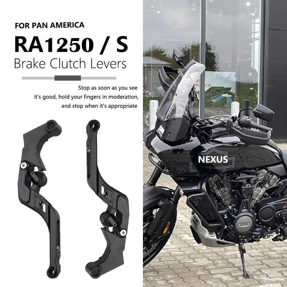 Pair Handlebar Brake Clutch Levers Kits Hand Control Motorcycle AccessoriesFor Harley Pan America 1250 S RA1250 S 2021-2024