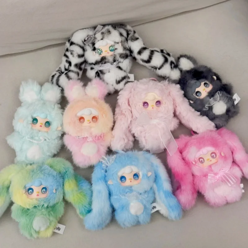 

Yooki Hoping Bunny Series, плюшевая слепая коробка, милый мультяшный компаньон, кукла, изысканный орнамент, сумка, кулон, сюрприз, загадочная коробка, подарок