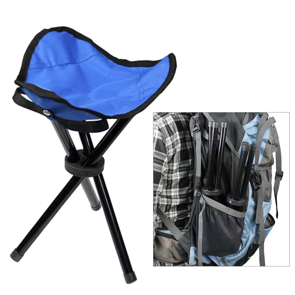 Opvouwbare visserij, zware draagbare lichtgewicht campingstoel voor buitenpicknick, strand, driehoek, opvouwbare kruk, camping