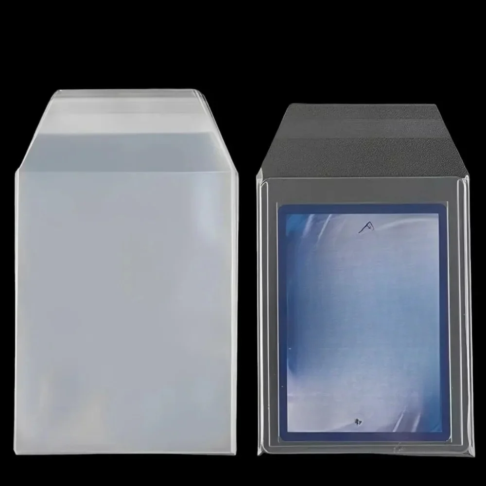 100PCS Clear Magnetic Card Holder Protective Film Hard Plastic Card Sleeves 35PT-100PT Waterproof Protector For Game Photo Cards