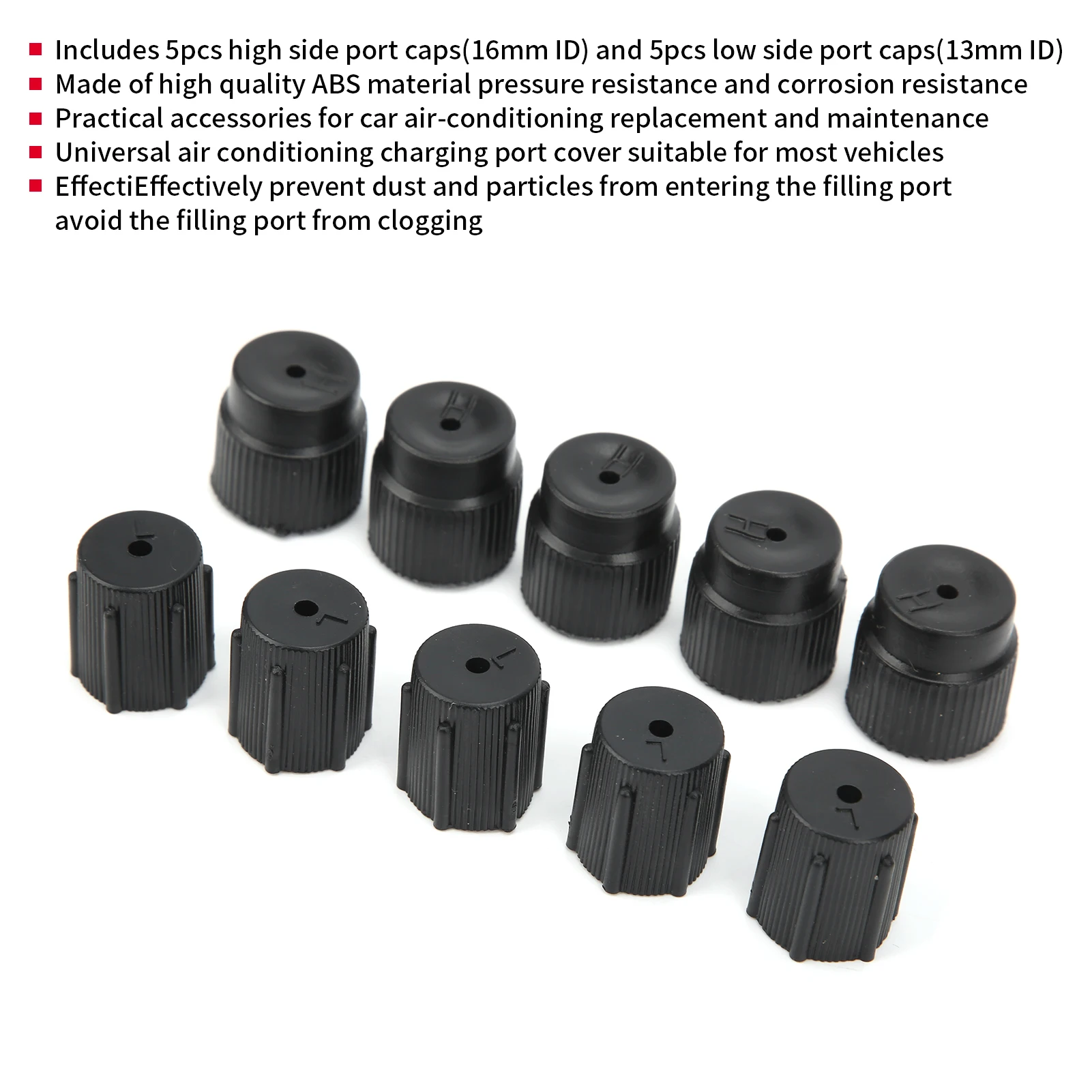 에어컨 서비스 A/C 수리 냉매 충전 포트 커버 자동차 액세서리 A/C 포트 커버