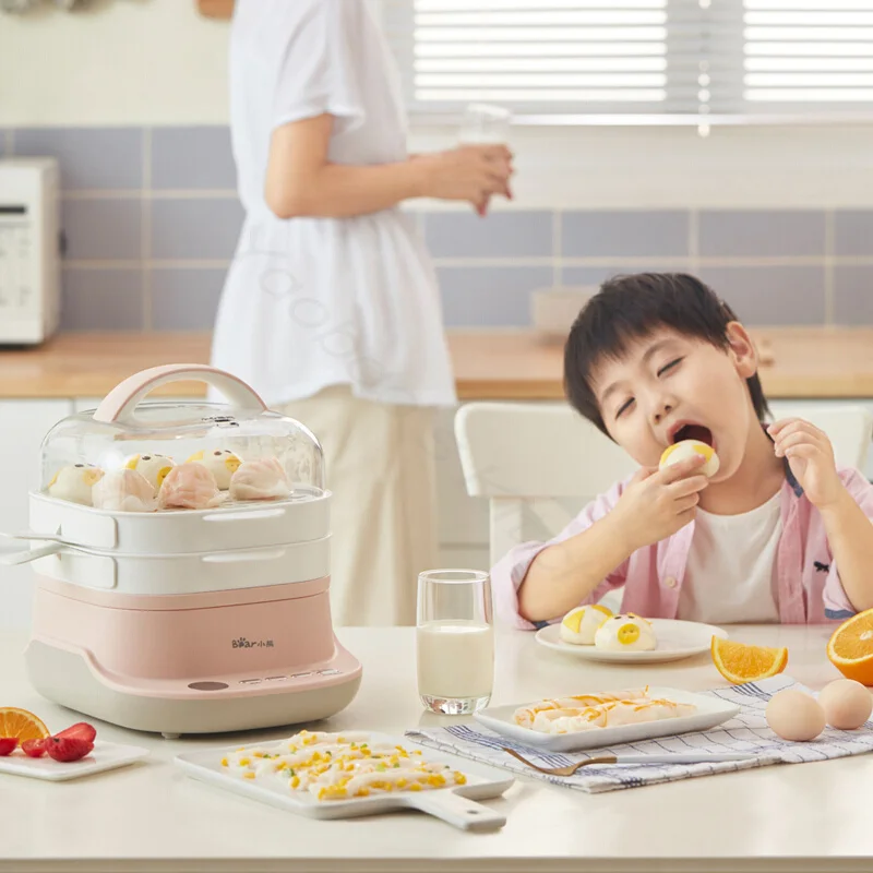 多機能電気ご飯と麺機、ミニ家庭用蒸し料理、朝食蒸し器