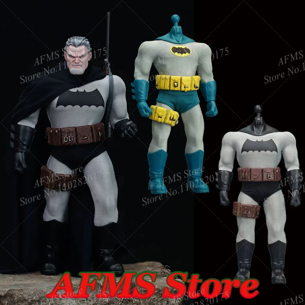 1/12 الرجال الجندي الخفافيش بطل حزام جلد طبيعي الساق معلقة معدات القتال الملحقات صالح 6 بوصة Mezco عمل الشكل الجسم