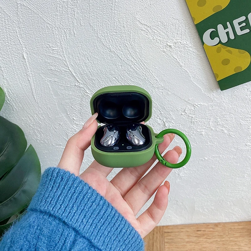 การ์ตูน Earaphone กล่องสำหรับ Samsung Galaxy Buds 2/Buds สด/Buds Pro กรณีตลกไดโนเสาร์ซิลิโคนป้องกันฝาครอบพร้อมพวงกุญแจ