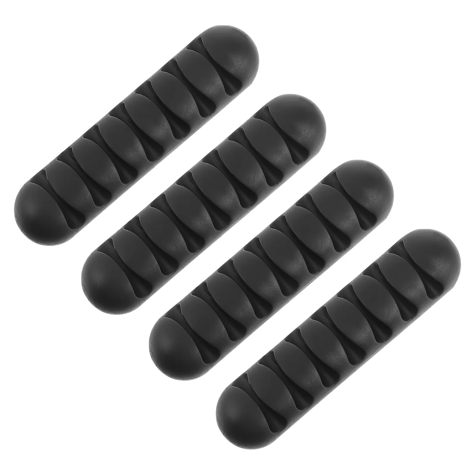 4Pcs Adhesive Cable Holders Durable Wire Organizers Portable Cord Management Desktop Office Home Cable Organizer