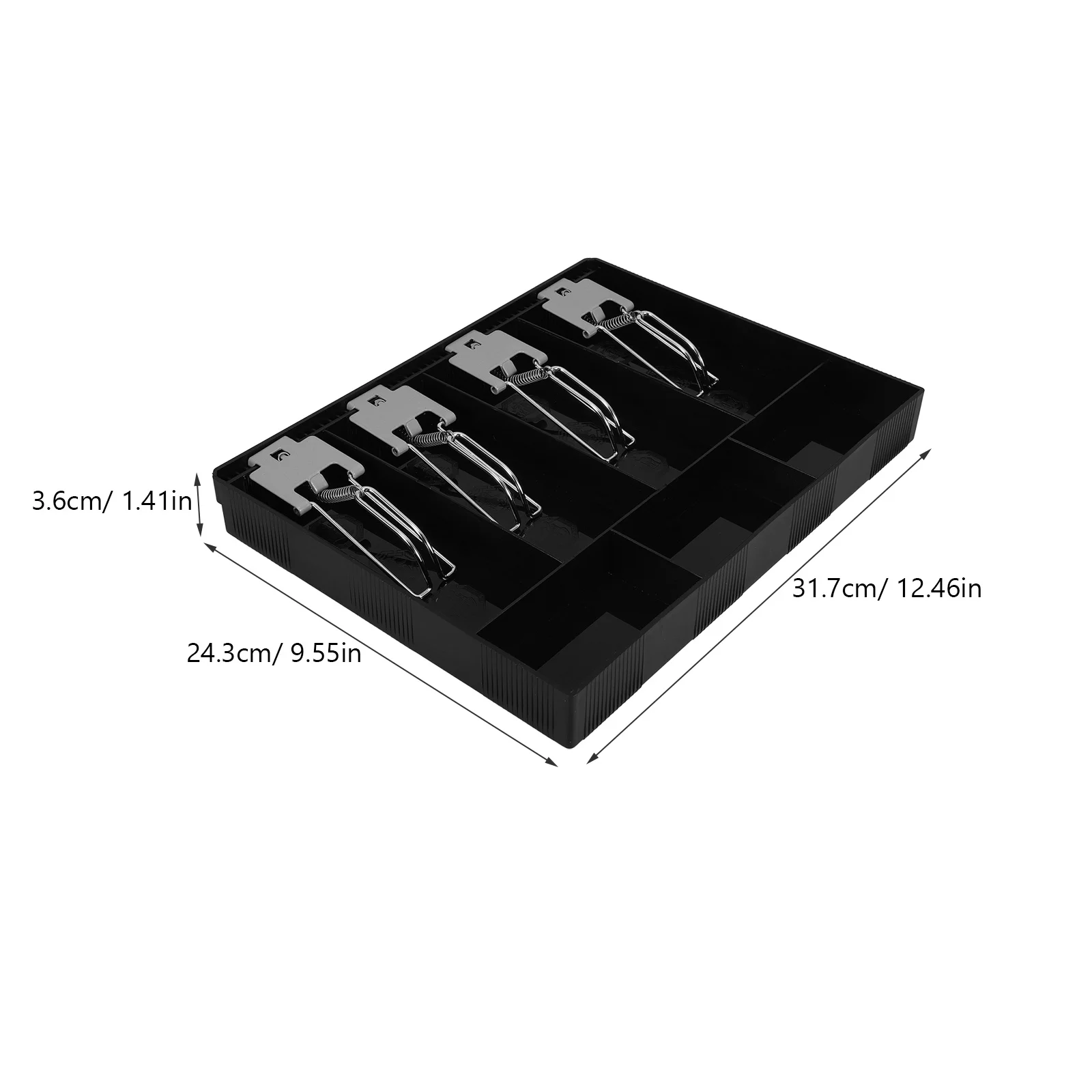 

Multi-Compartment Cash Drawer Tray Organizer Coin Bill Tray for Retail Restaurant Store Cash Holder