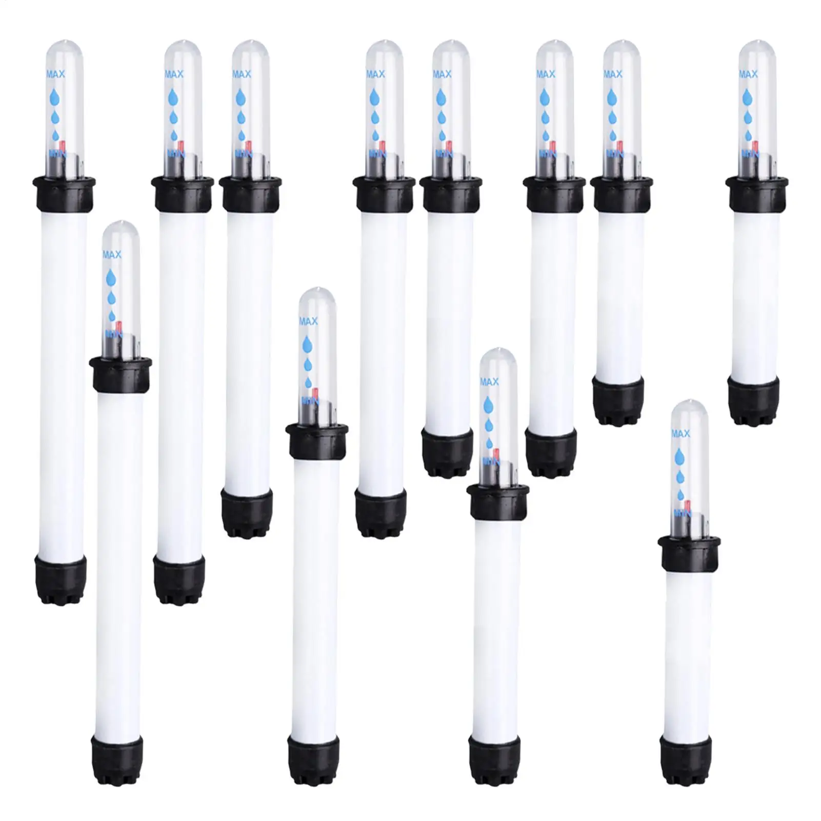 12 Pieces Water Level Indicator Set Soil Moisture Gauge Water Level Scale Display Replacement Parts For Hydroponic Systems