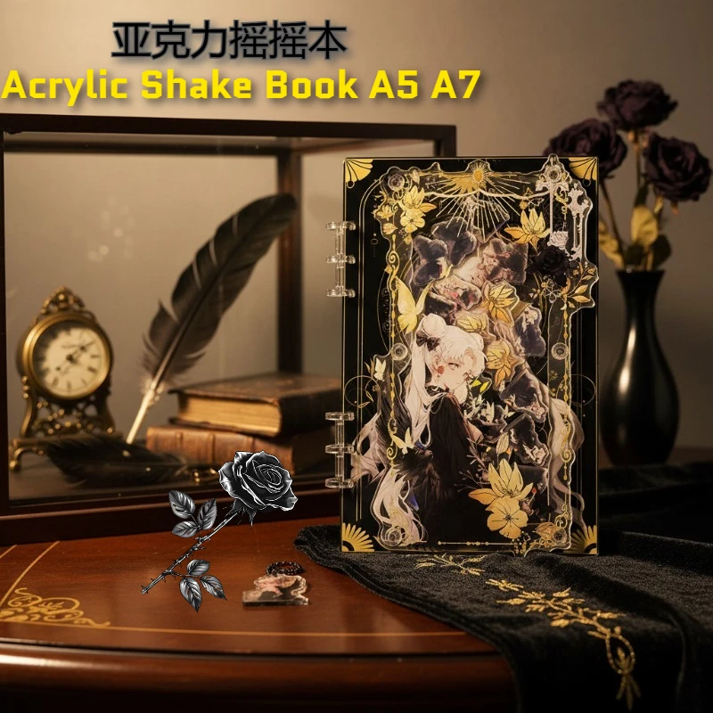 

Акриловая тетрадь-блокнот A5/A7 с лазерным эффектом «Моряк-воин-инопланетянин», для записей, студенческая канцелярия, тетрадь на кольцах, подарок для друга