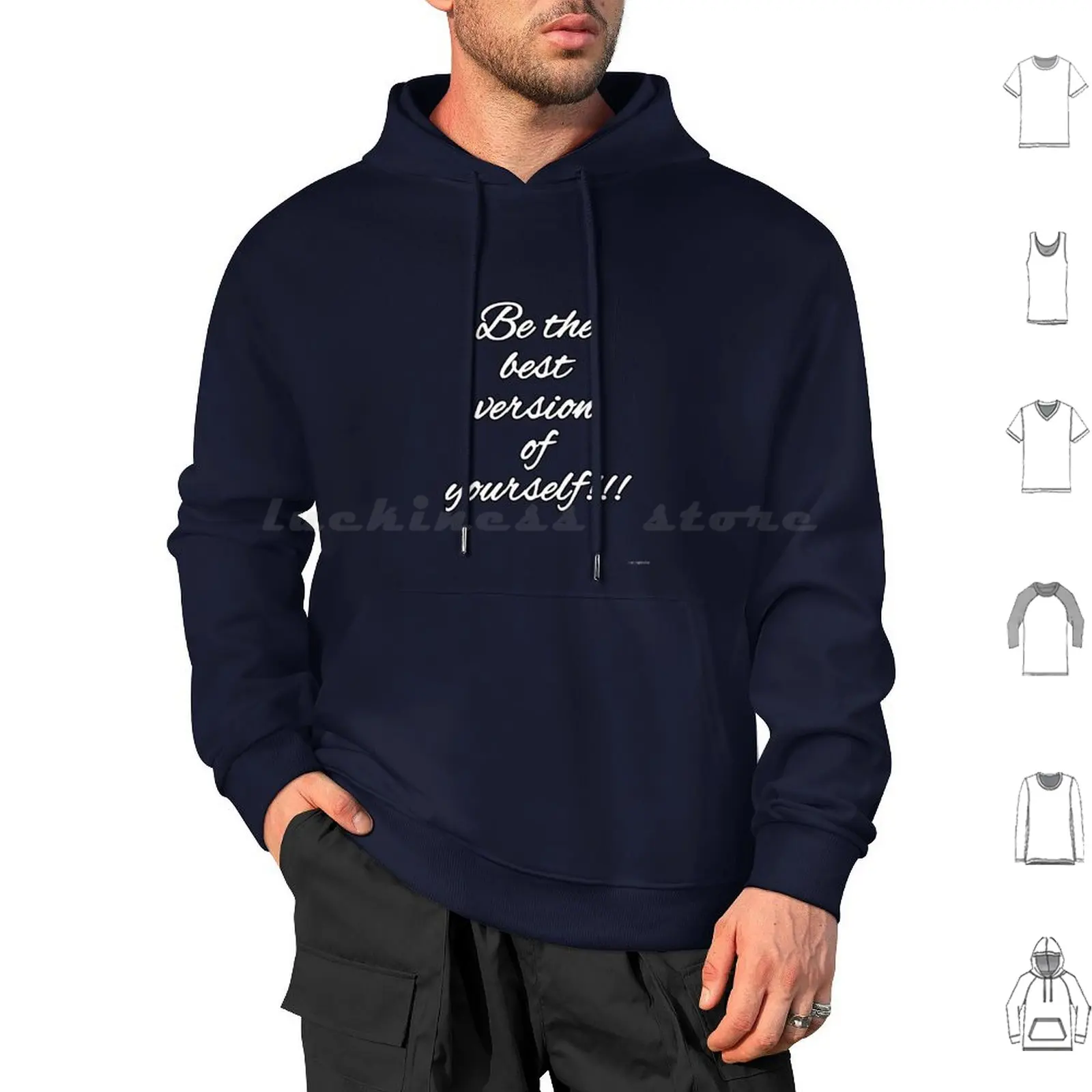 Be The Best Version Of Yourself Hoodies Long Sleeve Quote Inspirational Positive Motivation Positivity Inspiration