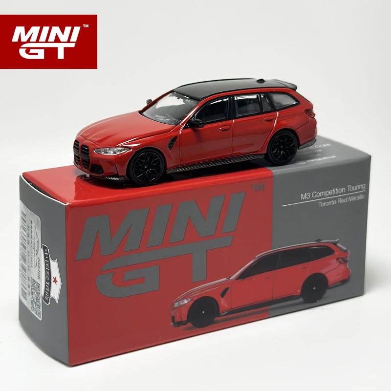 *In stock*MINIGT 1:64 M3 Competition Touring (G81) Toronto Metal Red alloy car model 700 764