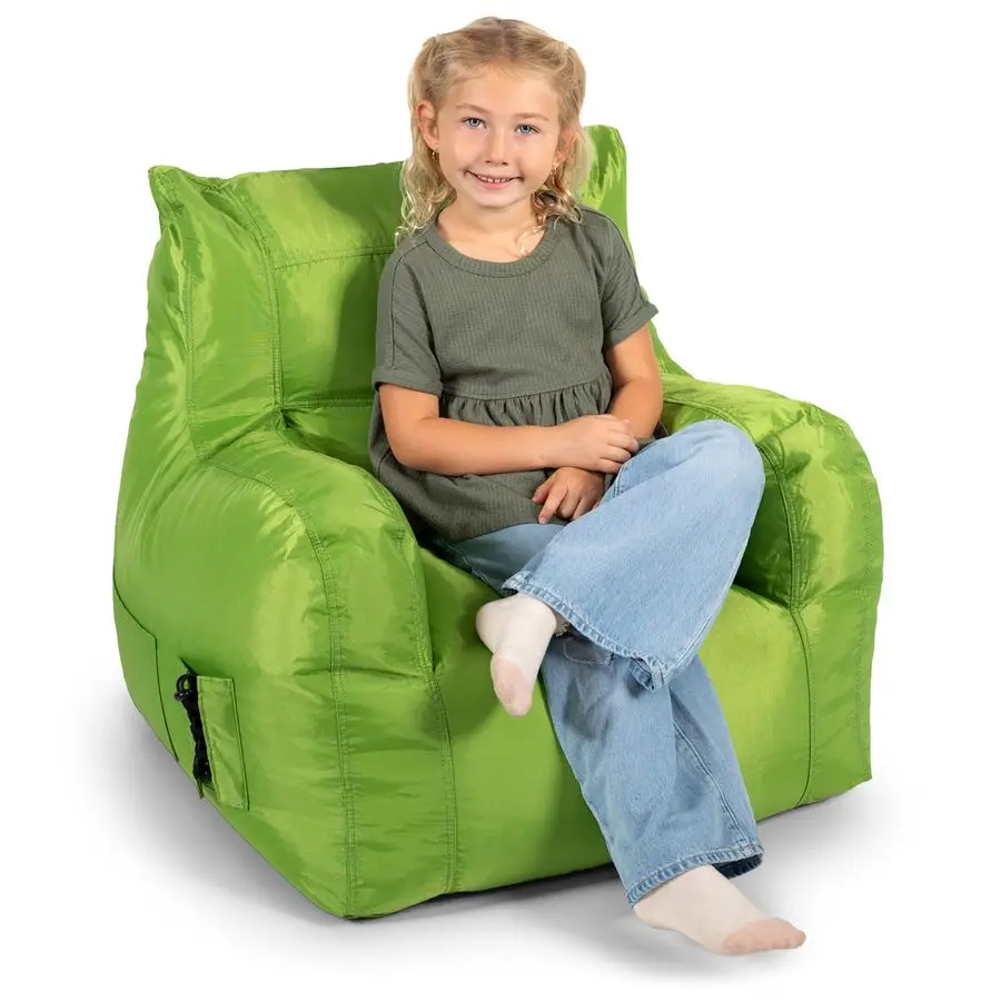 

Dorm Bean Bag Chair 29"D x 32"W x 26"H Drink Holder Pocket