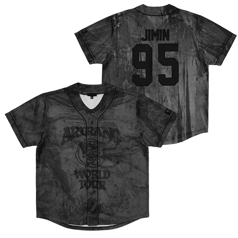 Neues Tour Kpop-Mitglieder-Design, Baseball-Trikot, für Kinder, Erwachsene, Männer und Frauen, lässiges T-Shirt, Sportbekleidung für Jungen und Mädchen, Street-Fashion-Oberteil. – Detail 7