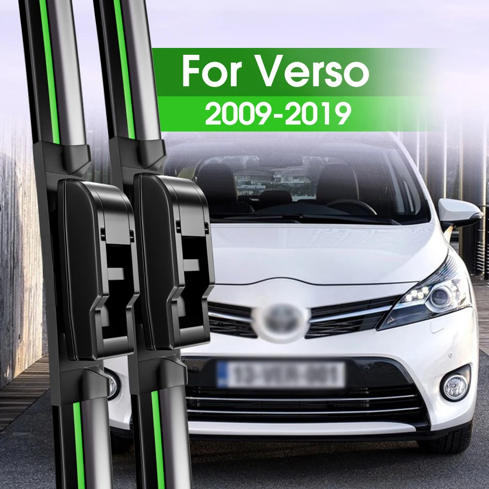 

2pcs Front Windshield Wiper Blades For Toyota Verso 2009-2019 2010 2011 2012 2013 2016 2017 2018 Windscreen Window Accessories