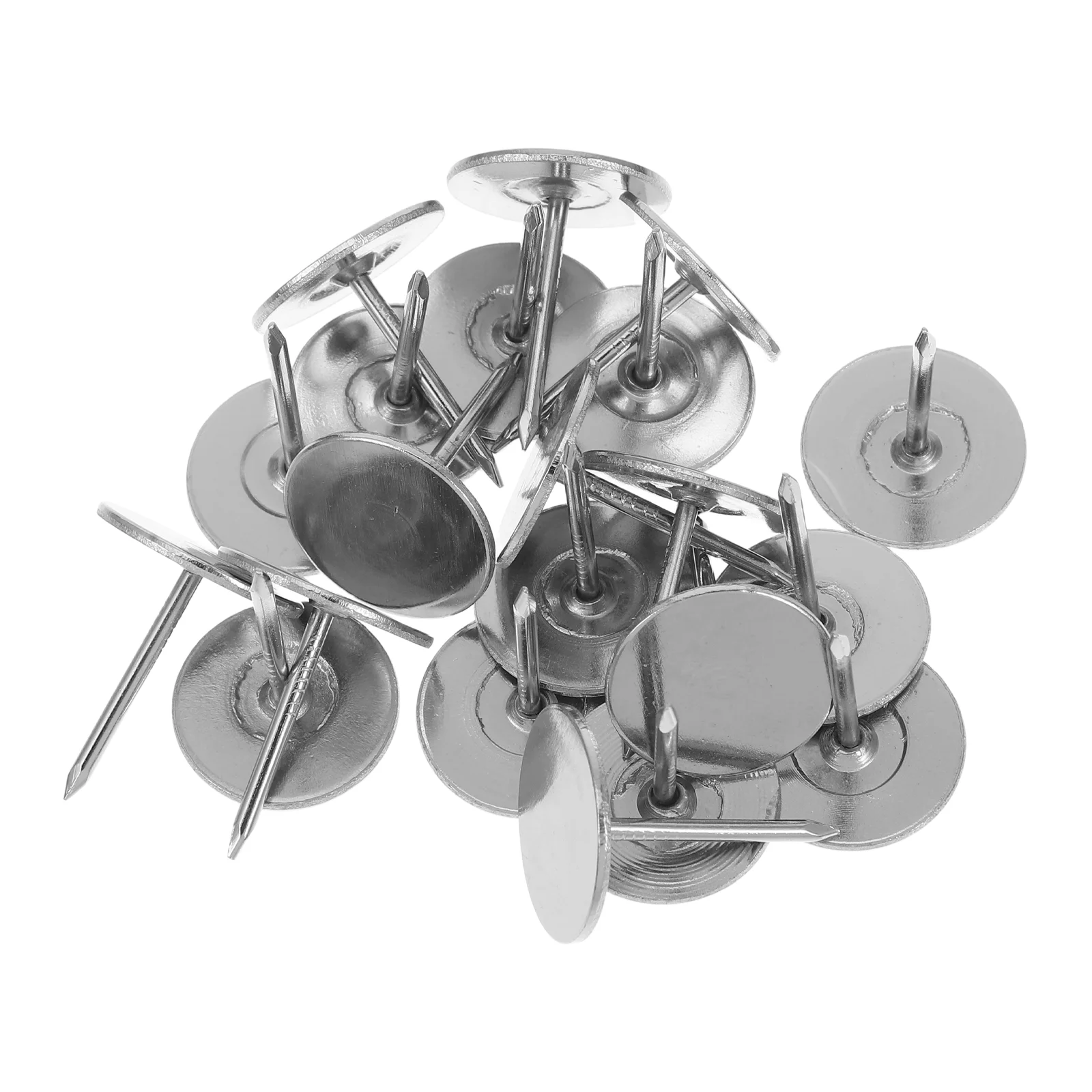 20 Pcs Flat Head Bubble Nails Thumb Tack Couch Pin Tacks Iron Furniture Push Pins