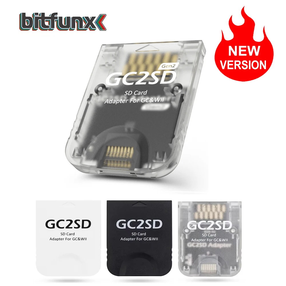 BitFunx GC2SD Micro SD Card Adapter Memory TF Card Adapter Swisss For Nintendo GameCube/Wii Console